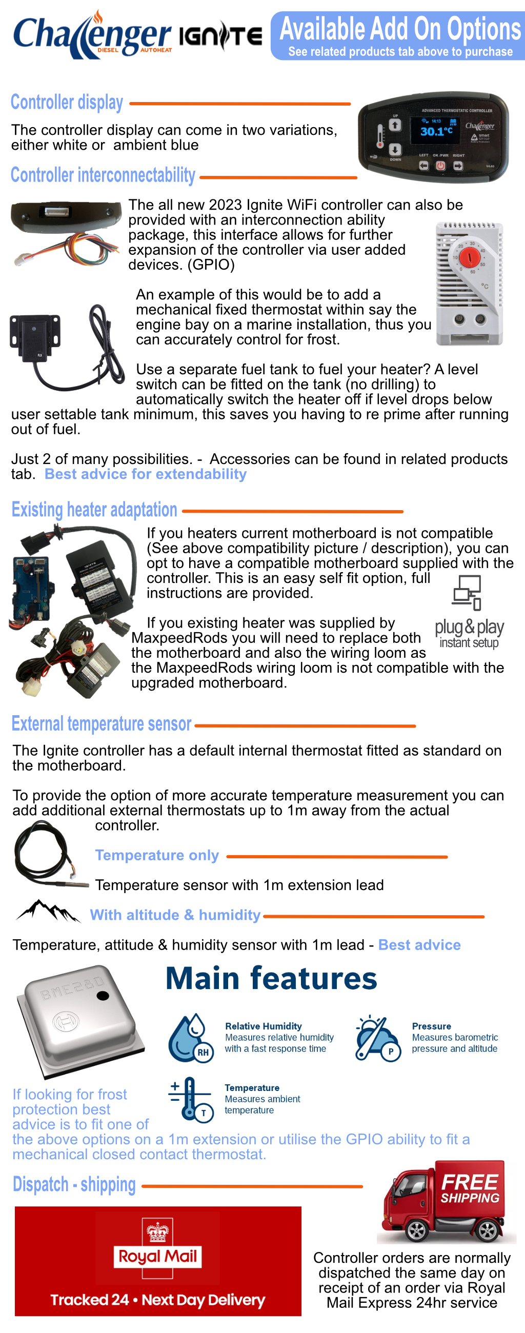 IGNITE ADVANCE WIFI ENABLED HEATER CONTROLLER