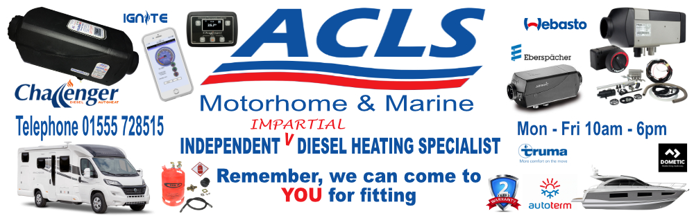 ACLS Retail - Motorhome : Marine : Commercial.  Lanark.  Tel 01555 728515